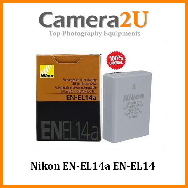 Genuine Original Nikon EN-EL14a EN-EL14 Battery for D3100 D3200 D3300 ...